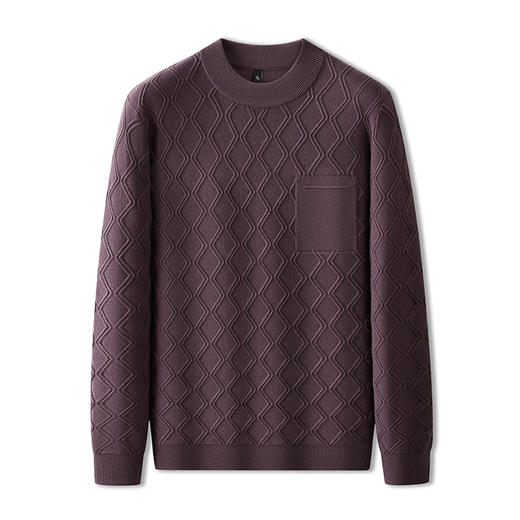 【新款DPF】大依优型大码毛衣针织衫毛衫休闲加肥加大男士胖子大码内搭上衣打底衫 商品图3