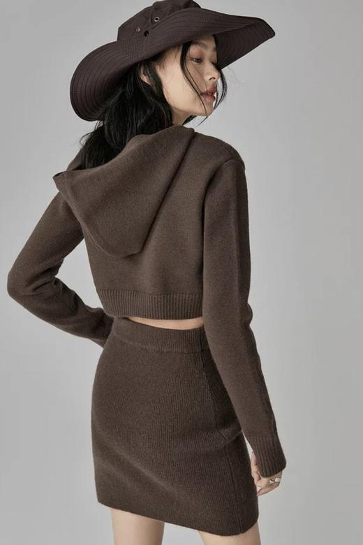 EPTISON/衣品天成 修身短款开衫外套短裙两件套 18978 商品图6