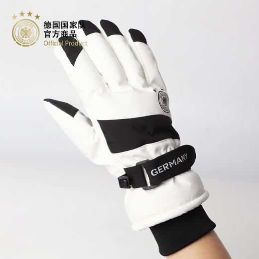 【官方正版】德国国家队 | 白色运动手套户外运动防水防滑防寒保暖牛津布加绒棉球迷用品 商品图4
