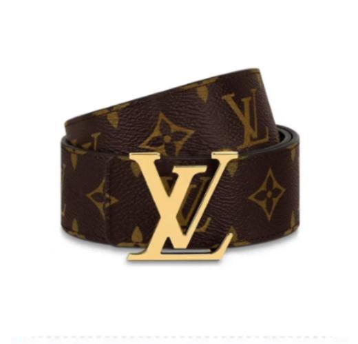 LOUIS VUITTON 老花平滑扣 皮带 男款 棕色 宽4cm 商品图0
