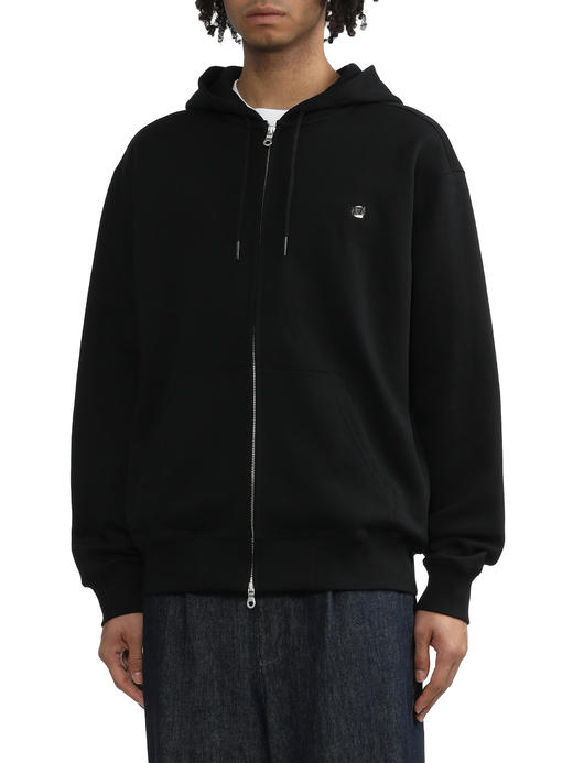 卡哈特 WIP 2024秋冬新款 纯色双拉链经典刺绣小标连帽开衫外套 Z-12057 商品图4