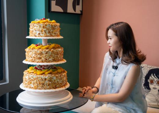 三层蛋糕-椰芒的心圆形 商品图2