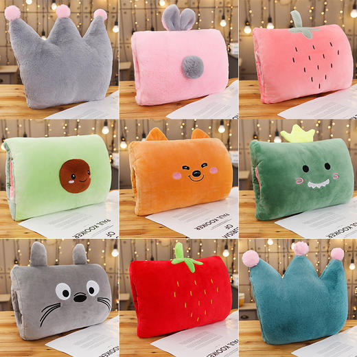 【卡通暖手抱枕】插手毛绒可爱捂手枕靠垫午睡枕头学生教室宿舍办公室冬天。ry 商品图0