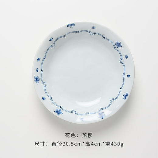 小花意面盘		59119	20.5*4cm 商品图0