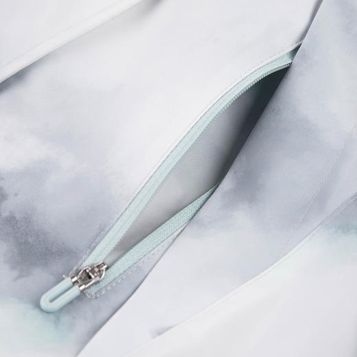 水孩儿童装秋冬新款女童三防加绒外套儿童山系印花风衣时尚上衣 商品图2