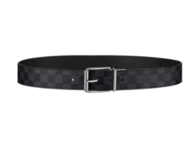 LOUIS VUITTON Damier棋盘格针扣 男款  宽4cm