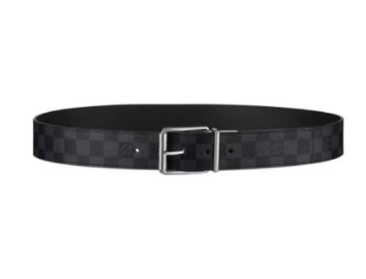 LOUIS VUITTON Damier棋盘格针扣 男款  宽4cm 商品图0