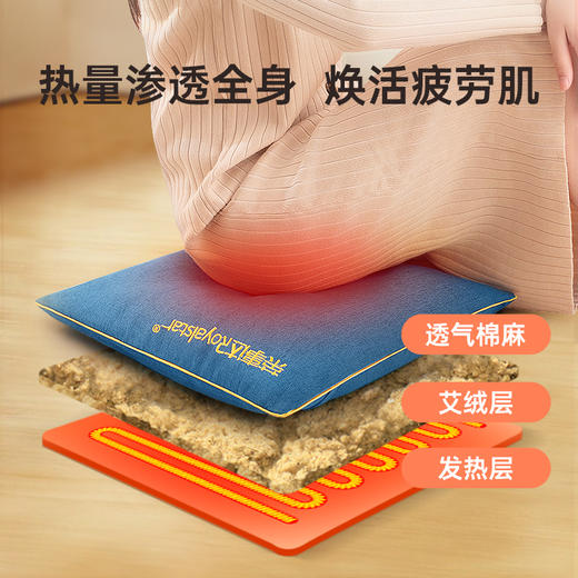 荣事达（Royalstar）艾灸坐垫蒲团电加热热敷臀部办公室臀屁垫椅沙发送父母四季可用  R0303 商品图6