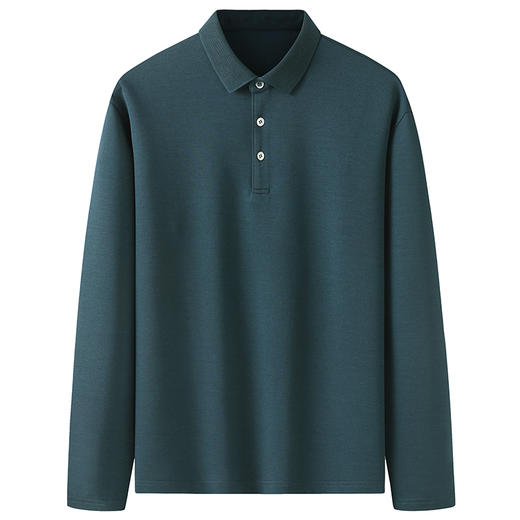 【羊毛】【新款DWP】大依优型大码长袖T恤Polo衫翻领男装加肥加大体恤大号上衣胖子内搭 商品图9