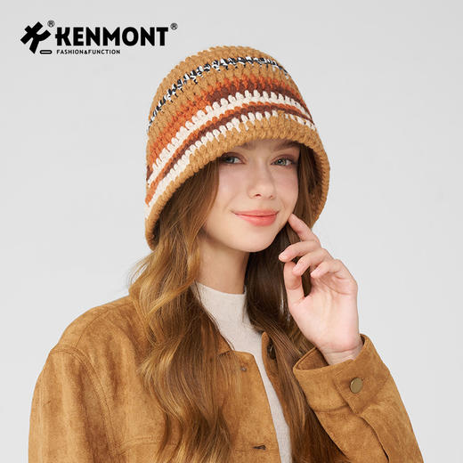 卡蒙多重纱线混合 手工编织盆帽KM-9540 商品图4