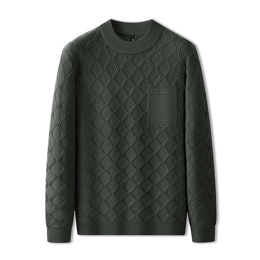 【新款DPF】大依优型大码毛衣针织衫毛衫休闲加肥加大男士胖子大码内搭上衣打底衫 商品图4