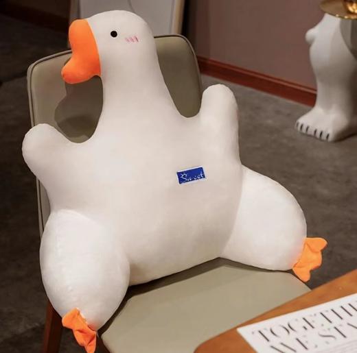 【一物多用！坐哪里靠哪里】冬季卡通大白鹅腰枕靠垫靠枕网红同款大鹅腰靠垫久坐护腰靠枕。ry 商品图3