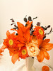 【橙汁汽水】橙色梦想亚百合5朵+香槟玫瑰2朵+橙色非洲菊3朵+红继木3小支 商品缩略图11