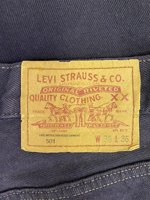 90年代 Vintage Levi’s 李维斯 美国制 牛仔裤 长裤（36”） （91 cm）_WLP(4) 商品图1