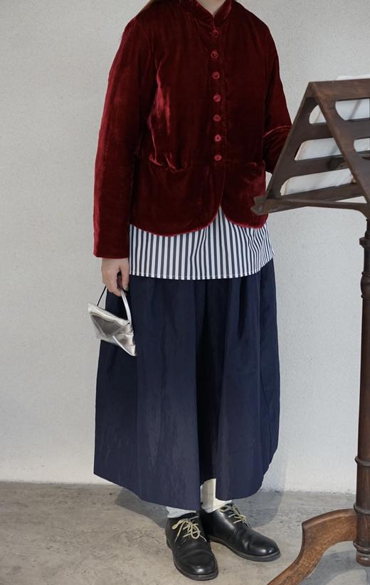 apuntob 羊毛混纺挺括感宽松半身裙 商品图5