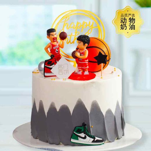 热血篮球-灌篮高手鲜果夹心-2磅【生日蛋糕】 商品图0