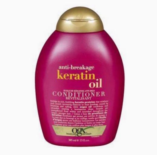 OGX 蔻姬丝 玫红色强韧防断护发素 385ml 商品图0