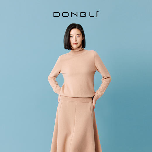东黎 • 山羊绒女士秋冬高领套衫  17LS002 商品图5