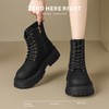 ZHR则则英伦风马丁靴女2024秋冬款复古百搭厚底大黄靴显瘦工装靴 商品缩略图5
