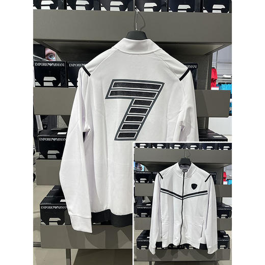 EMPORIO ARMANI/EA7  男士Logo标拉链立领运动卫衣 商品图1