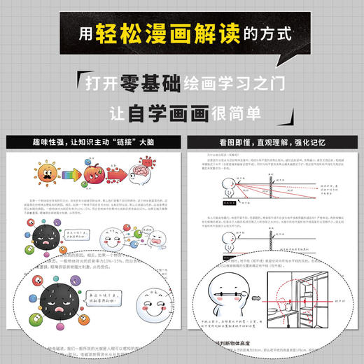 *基础绘画自学指南 线条+造型+光影+色彩+材质+透视+构图+创作 画久久*基础绘画入门自学书籍 人体结构素描速写板绘 商品图3