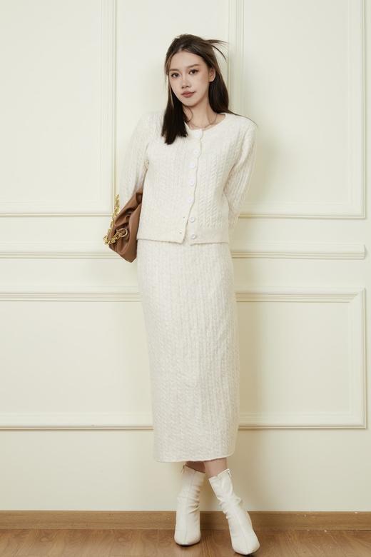 LNNNS 温柔气质绞花针织上衣半裙套装 18909 商品图0