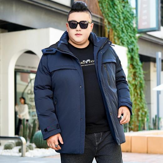 【超大码】【新款DJY】冬季可拆卸帽羽绒服男士白鸭绒加肥加大码加厚加绒保暖 商品图3