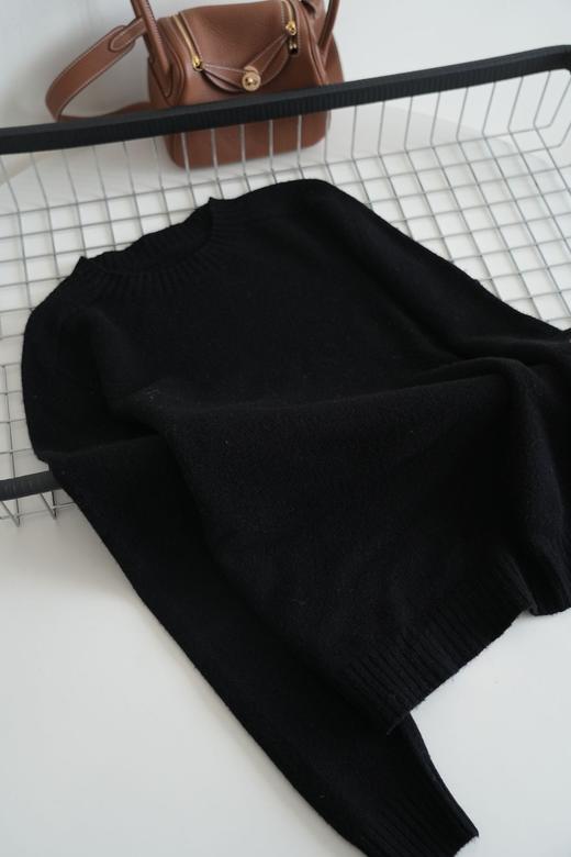 【100%纯羊毛软糯毛衣】秋冬加厚宽松套头慵懒风 打底针织衫上衣外穿  商品图11