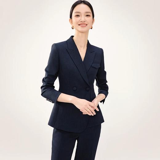 IWY/藏青色高级感女神范西装职业套装裙子两件套裙春秋季工作服23C480+23S366 商品图1