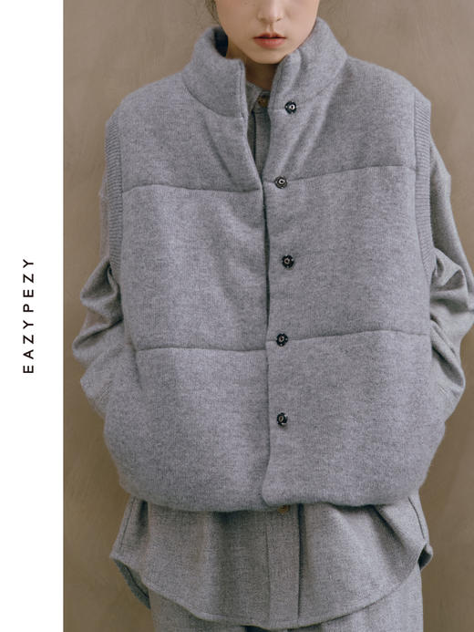 铂金2.0羊绒棉服马甲 商品图2