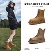 ZHR则则英伦风马丁靴女2024秋冬款复古百搭厚底大黄靴显瘦工装靴 商品缩略图0