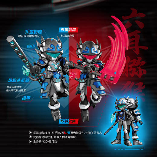 布鲁可积木人QS3251英雄无限战斗服六耳猕猴 商品图3