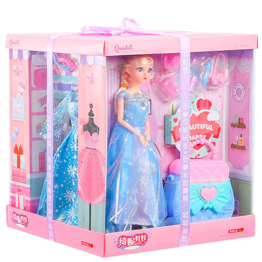 【绮妮娃娃 沉浸式女孩的公主梦】芭洋比娃娃公仔礼盒套装 儿童礼物女孩子玩具 蛋糕礼盒 商品图4
