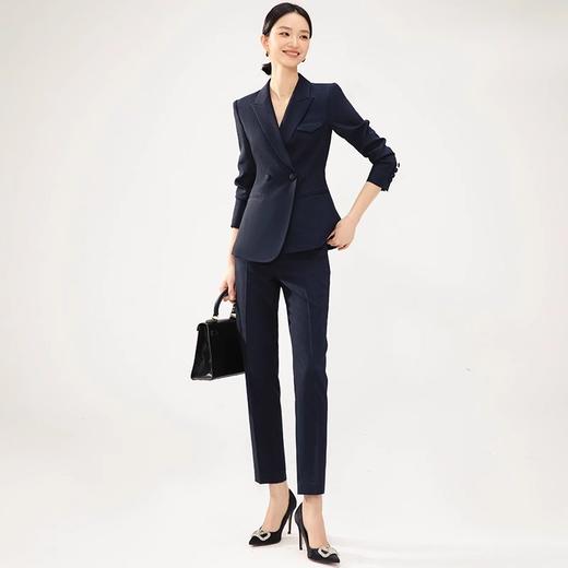 IWY/藏青色高级感女神范西装职业套装裙子两件套裙春秋季工作服23C480+23S366 商品图3