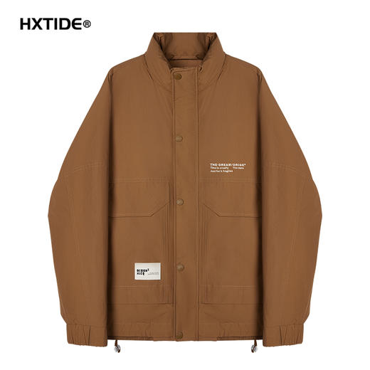 【新品上新】HX 冬季短款立领羽绒服三防面料S100444097101/02 商品图5