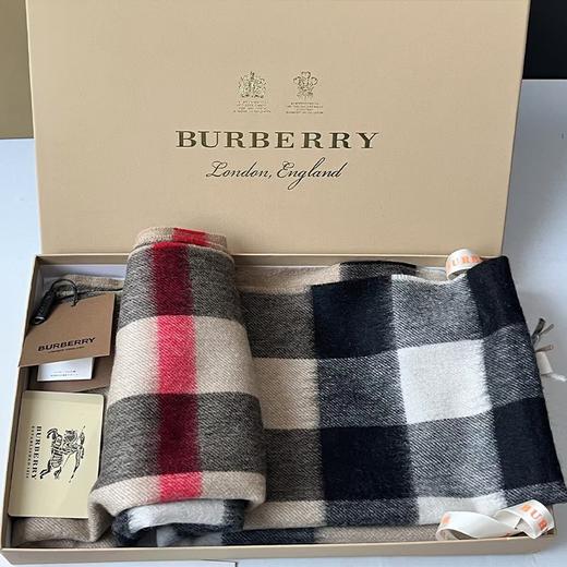 【礼盒礼袋】BURBERRY 巴宝莉/博柏利 双面男女通用款围巾 商品图3