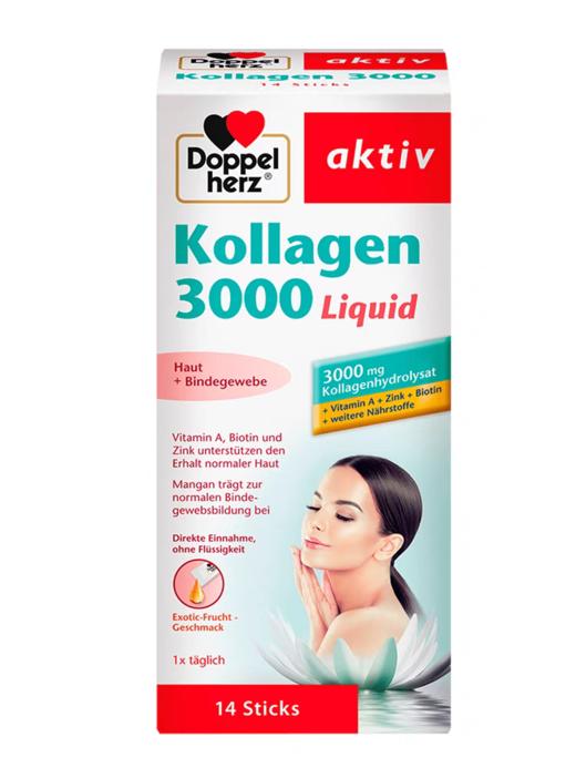 【保税】德国Doppelherz双心胶原蛋白3000口服液14条 商品图0