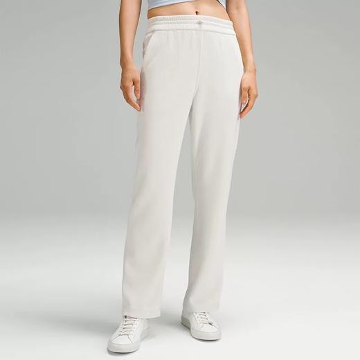 LULU家女士高腰雾面感砂洗弹力长裤 LW5FA1A 显瘦遮肉百搭直筒阔腿裤  商品图0