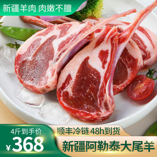【顺丰冷链】新疆羊肉原切羔羊法式羊排  单肋战斧羊排 野餐露营烧烤食材 原切法式羊排 2000g ASJMY 商品图2