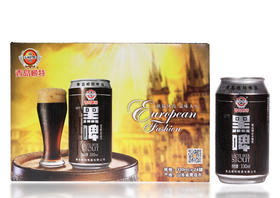 青岛崂特啤酒  黑啤330ml*24听
