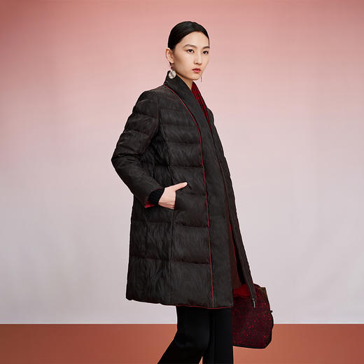 TANGY Collection/天意精品冬季新品中国风女士 植物染羽绒服立领外套 商品图1