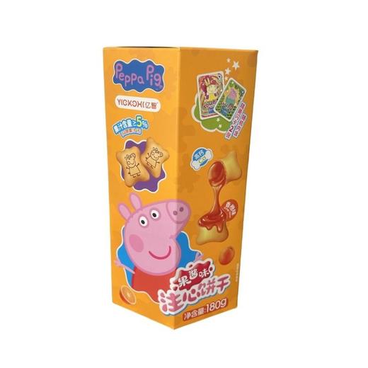 亿智 IP小猪佩奇果酱(香橙味)注心饼干 180g/盒 商品图0
