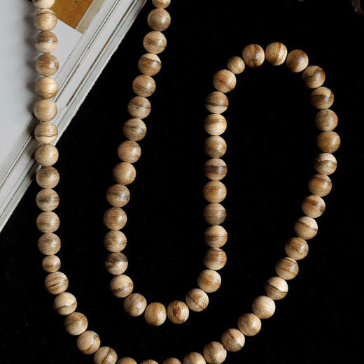 【青山特惠】8mm108颗 马泥涝 天然沉香花珠手串 22g c00030 商品图4