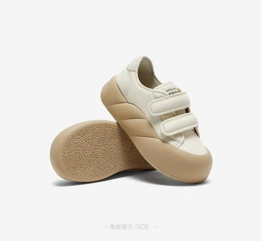 【内购会】百思图24春新款魔术贴百搭松糕厚底女休闲面包女小白鞋 商品图1