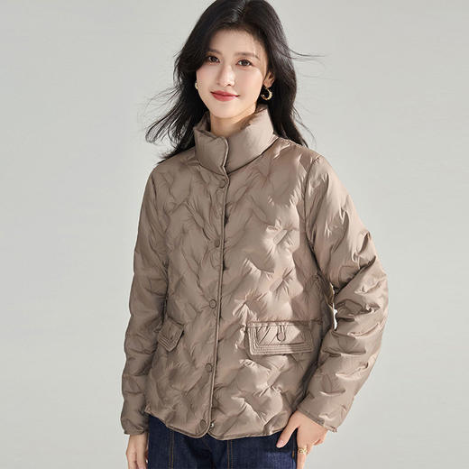 【高货sh】全新升级【铂金会员367/天猫499/差价132】(05708) 洛诗琳24冬季新款小个子轻薄宽松休闲百搭短款立领羽绒服 商品图2