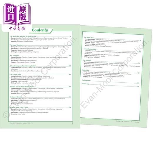 【中商原版】技能铅笔刀 阅读练习册 六年级 Skill Sharpeners Reading Grade 6 英文原版 儿童教材教辅 小学课程 进口读物 商品图2