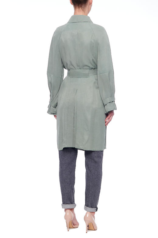 【超惠秒】Emporio Armani 女士防风无褶舒适面料中长款风衣外套 10137 商品图3