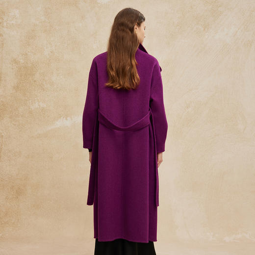 PH945斯尔丽24新款时尚大廓形立领韩版配手工包大气显瘦羊毛大衣 商品图1