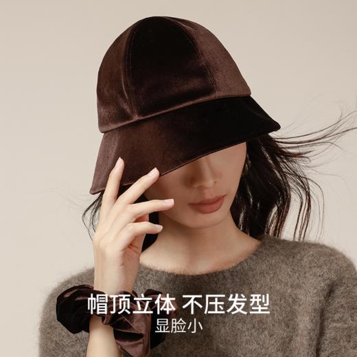 颗里 鎏光绒不挑衣渔夫帽 （纯丝绒款）【YW】 商品图5