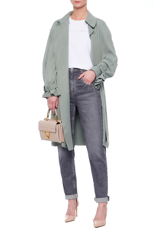 【超惠秒】Emporio Armani 女士防风无褶舒适面料中长款风衣外套 10137 商品图1